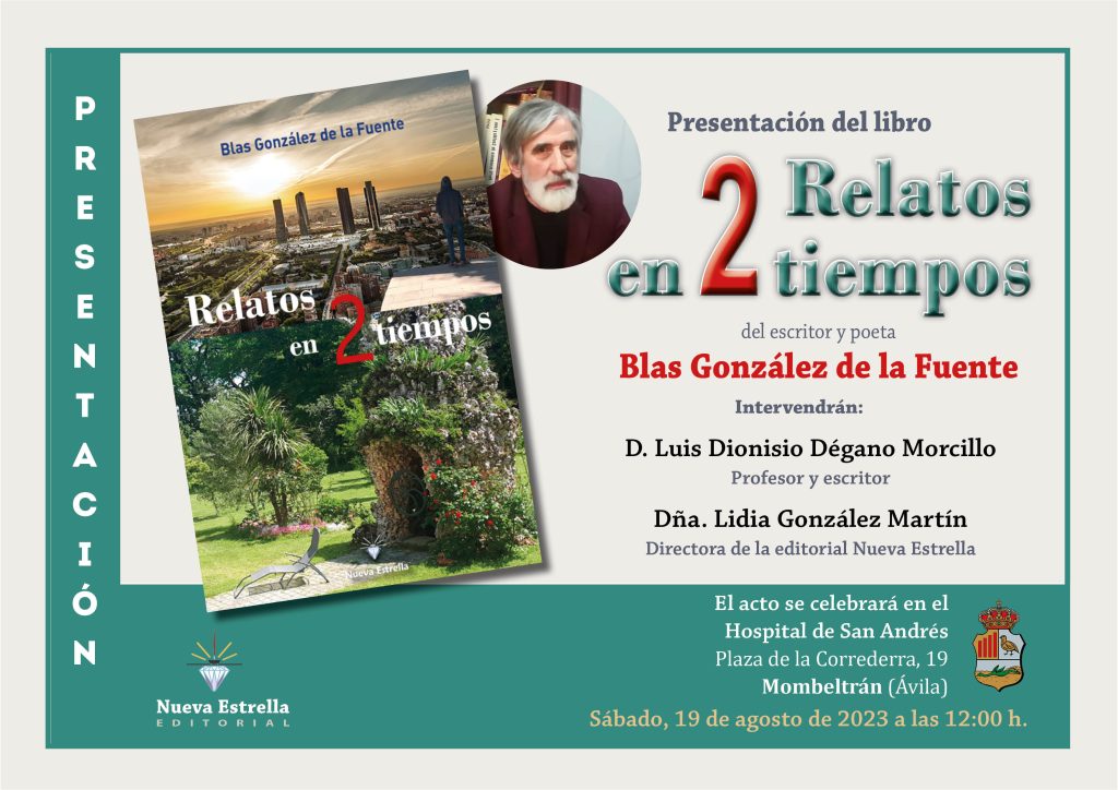 Presentación en Mombeltrán del libro Relatos en dos Tiempos de Blas González de la Fuente.
