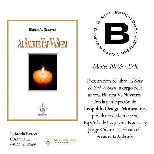 Blanca Navarro presenta en Barcelona, Librería Byron.