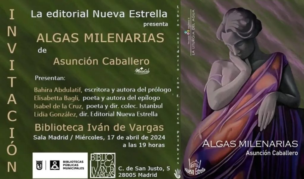 Presentación Algas milenarias-Asunción Caballero-Biblioteca Iván de Vargas en Madrid